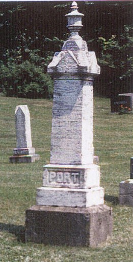 Port Monument in Glassville United Church Cemetery
