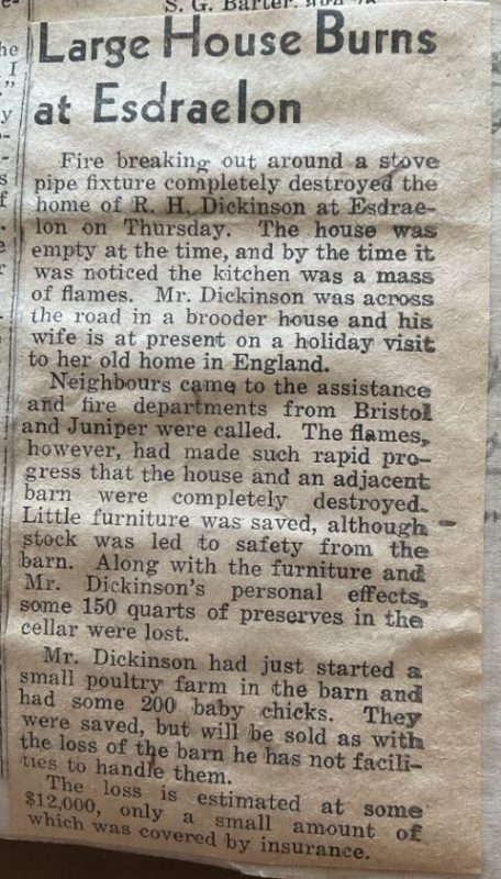 Article found in Maggie Lamont scrap book… others on page dated 1940…assume this occurred about the same year…