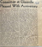 Glassville fundraising event 1961