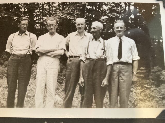 L-R: Gordon Spence, Arthur McIntosh, Bill Martinson, Bob Ronald and Claude Fitzgerald .. 1943