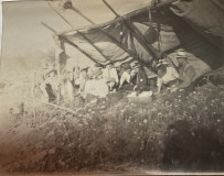 Unknown group … possibly at young people’s gathering location out back of Glassville…