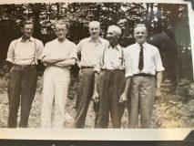 L-R: Gordon Spence, Arthur McIntosh, Bill Martinson, Bob Ronald and Claude Fitzgerald .. 1943