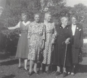 Party for Susie Port and Edna Port Underwood, Glassville, 1952.
