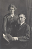 Jennie Esther Lovely and Everett E Bishop Wedding 2 Jan 1918 Woodstock NB