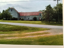 The extensive barns which were attached to the back of the John McIntosh home